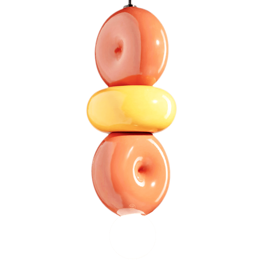 DONUT CERAMIC STACKED PENDANT LAMP - DYKE & DEAN