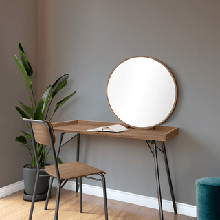 DRESSING MIRROR DESK WALNUT - DYKE & DEAN