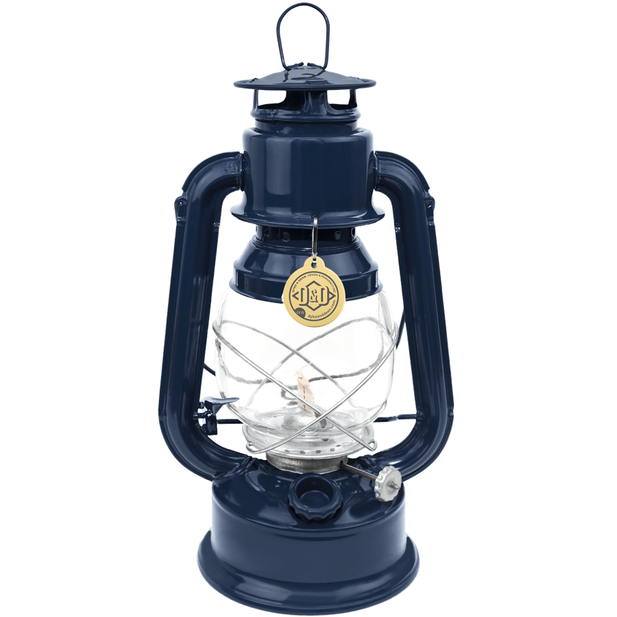 DYKE & DEAN HURRICANE LANTERN DARK BLUE - DYKE & DEAN