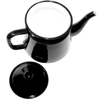 ENAMEL TEAPOT BLACK - DYKE & DEAN