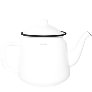 ENAMEL TEAPOT WHITE - DYKE & DEAN