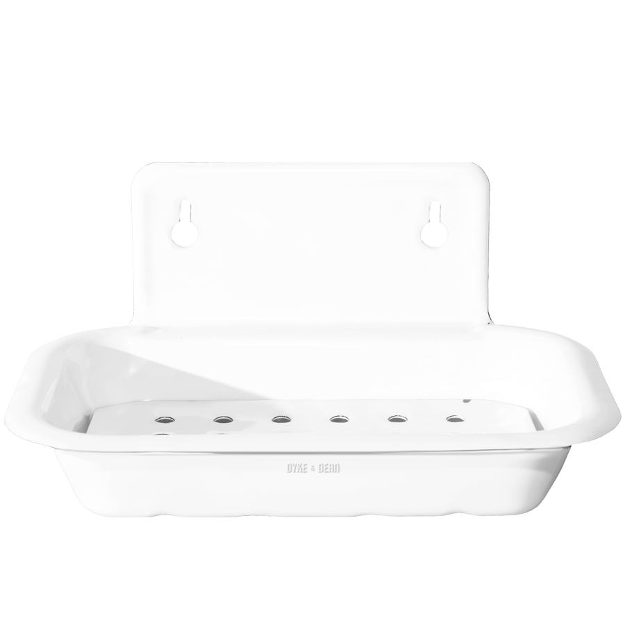 ENAMEL WALL MOUNTED SOAP DISH - DYKE & DEAN