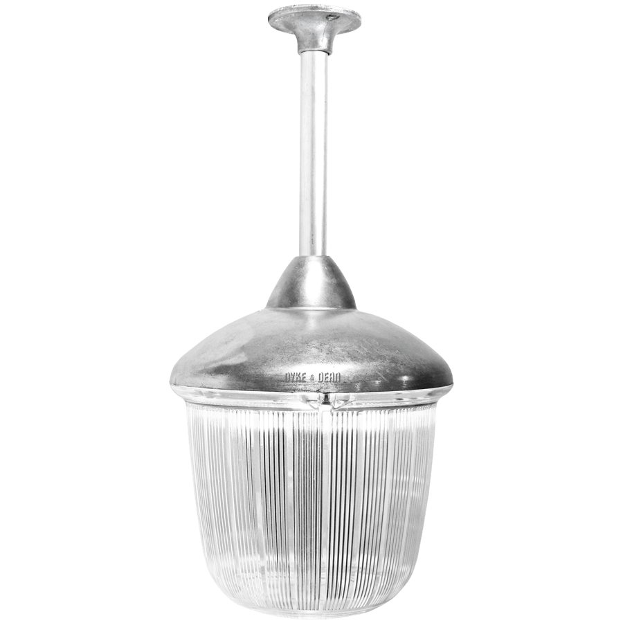 FIXED CEILING CAST LANTERN FROSTED - DYKE & DEAN