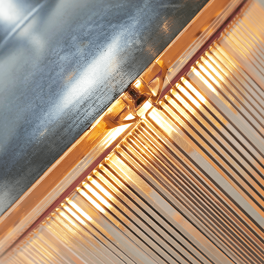 FIXED CEILING CAST LANTERN FROSTED - DYKE & DEAN