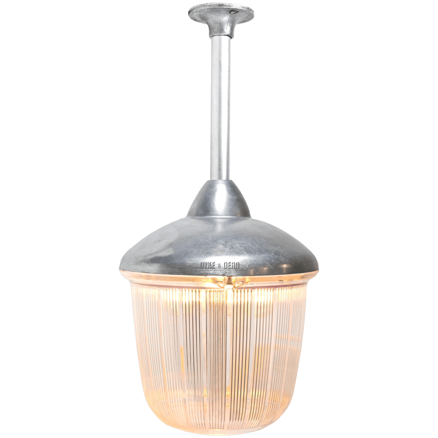 FIXED CEILING CAST LANTERN FROSTED - DYKE & DEAN