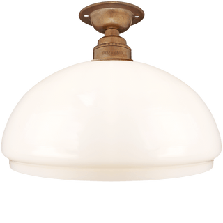 FIXED OPAL DOME GLASS SHADE SMALL - DYKE & DEAN