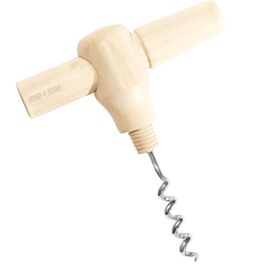 FRENCH BOXWOOD POCKET CORKSCREW - DYKE & DEAN