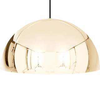 HEMISPHERE DOME PENDANT LIGHT BRASS 600MM - DYKE & DEAN