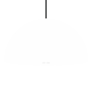 HEMISPHERE DOME PENDANT LIGHT WHITE 500MM - DYKE & DEAN