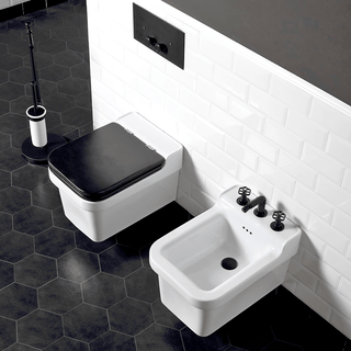 INDUSTRIALIS CERAMIC WALL HUNG BIDET 1 TAP HOLE - DYKE & DEAN