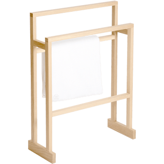 LARGE TOWEL RAIL MEZZA NATURAL OAK - DYKE & DEAN