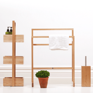 LARGE TOWEL RAIL MEZZA NATURAL OAK - DYKE & DEAN