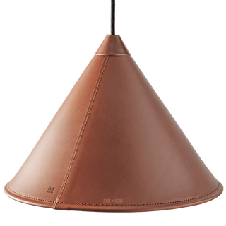 LEATHER CONE LAMP MONTANA - DYKE & DEAN