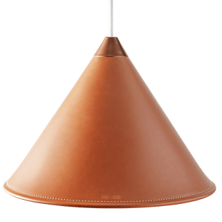 LEATHER CONE LAMP POLO - DYKE & DEAN