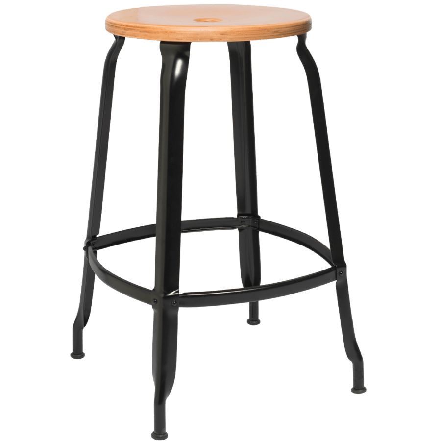 NICOLLE STOOL WOODEN SEAT 60cm - DYKE & DEAN