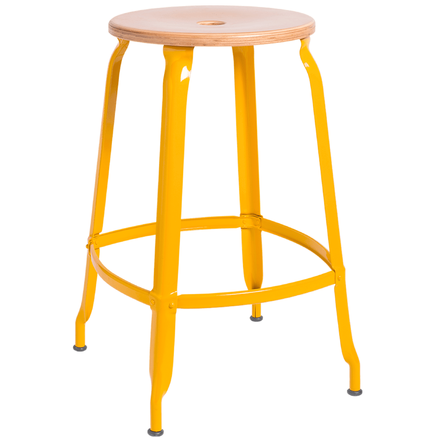 NICOLLE STOOL WOODEN SEAT 60cm - DYKE & DEAN