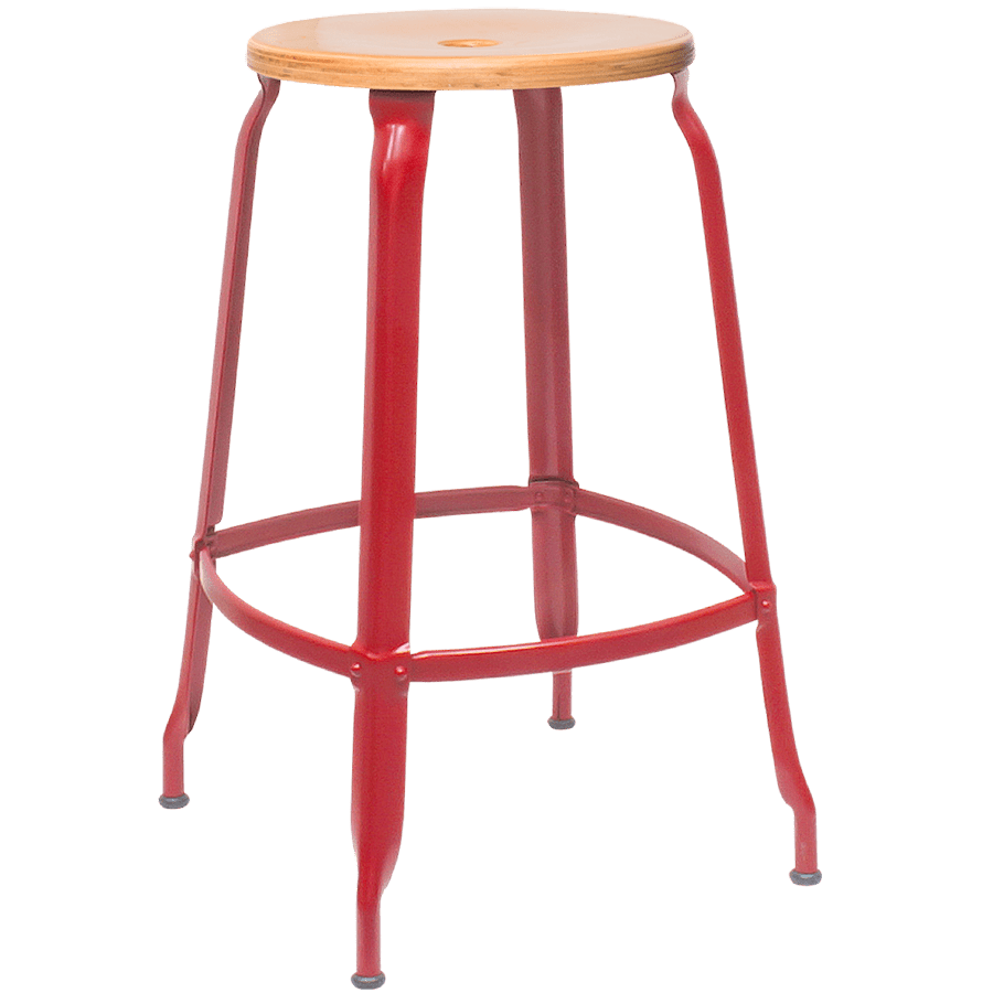 NICOLLE STOOL WOODEN SEAT 60cm - DYKE & DEAN