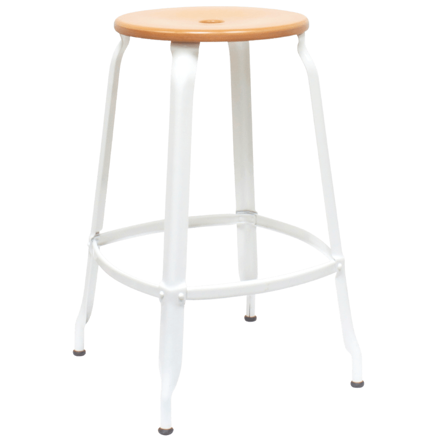 NICOLLE STOOL WOODEN SEAT 60cm - DYKE & DEAN