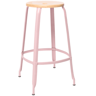 NICOLLE STOOL WOODEN SEAT 75cm - DYKE & DEAN