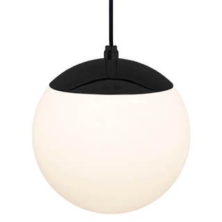 OPAL GLOBE PENDANT BLACK 200mm - DYKE & DEAN