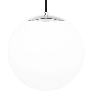 OPAL GLOBE PENDANT CHROME 400mm - DYKE & DEAN