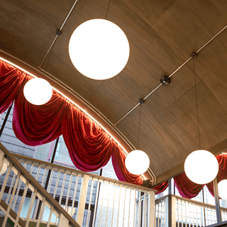 OPAL GLOBE PENDANT WHITE 500mm - DYKE & DEAN