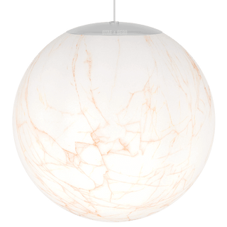 OPAL MARBLE GLOBE CORAL PENDANT 400mm - DYKE & DEAN