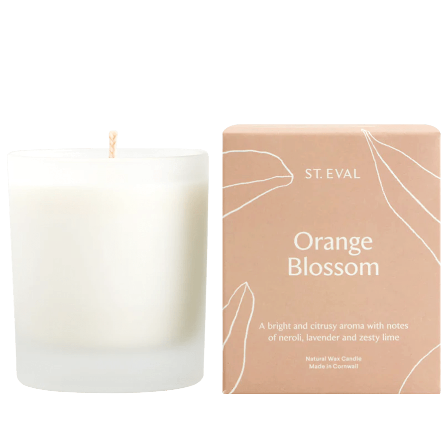 ORANGE BLOSSOM LAMORNA GLASS CANDLE - DYKE & DEAN