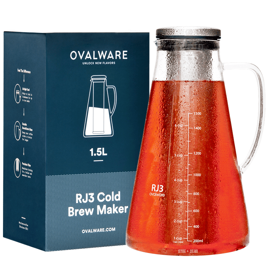 OVALWARE RJ3 1.5L COLD BREW MAKER SET - DYKE & DEAN