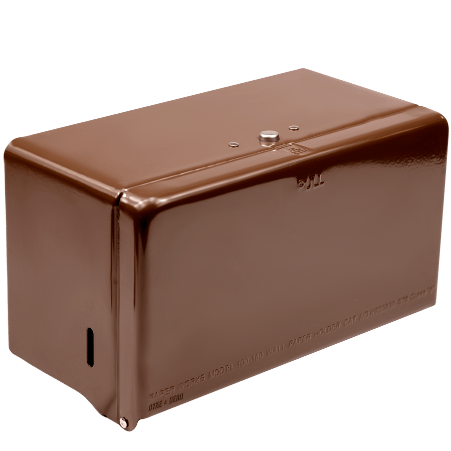 PAPER ROLL & TISSUE DISPENSER BROWN - DYKE & DEAN