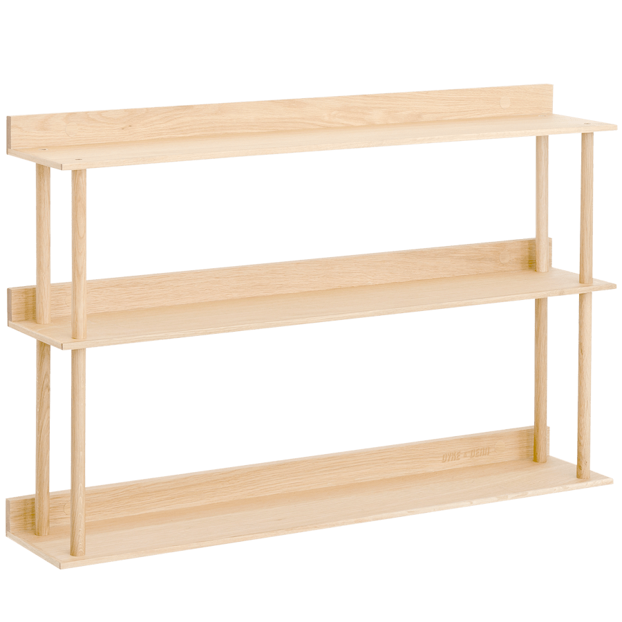 PLATFORM 3 WALL SHELF NATURAL OAK - DYKE & DEAN