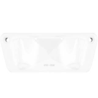 PORCELAIN 2V HOOK PLATE WHITE - DYKE & DEAN