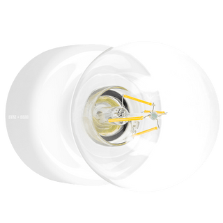 PORCELAIN ROTO WALL & CEILING LAMP - DYKE & DEAN