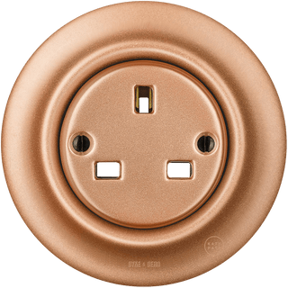 PORCELAIN WALL SOCKET COPPER UK - DYKE & DEAN