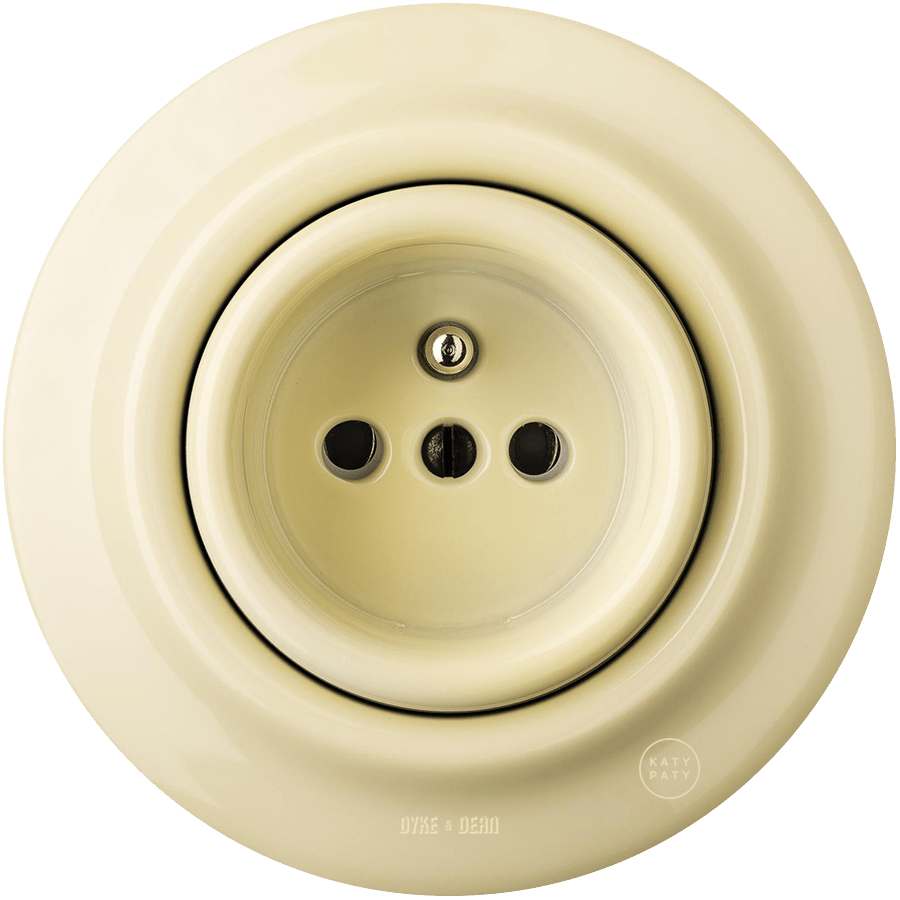 PORCELAIN WALL SOCKET VANILLA - DYKE & DEAN