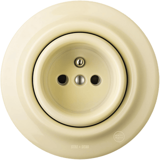 PORCELAIN WALL SOCKET VANILLA - DYKE & DEAN