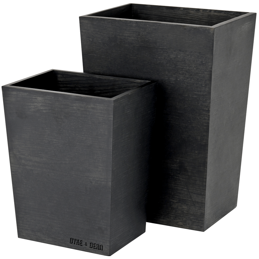 RECTANGULAR BIN 280 DARK OAK - DYKE & DEAN