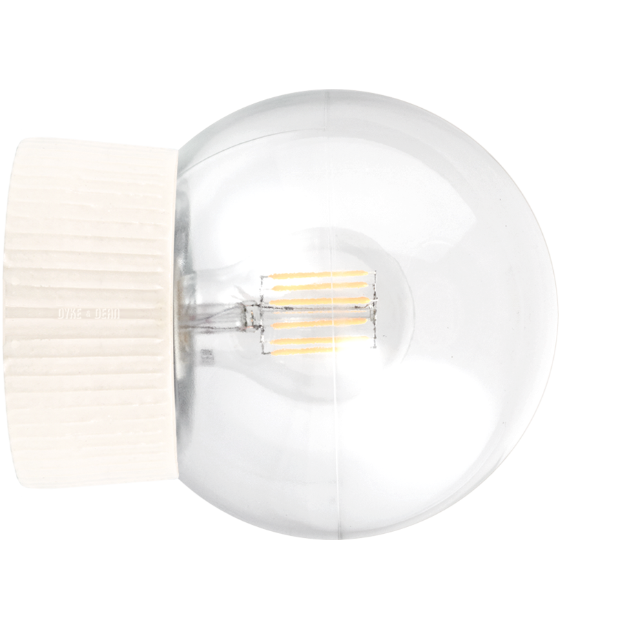 RIBBED CERAMIC REARWIRED LAMPS - WALL LIGHTS - DYKE & DEAN  - Homewares | Lighting | Modern Home Furnishings