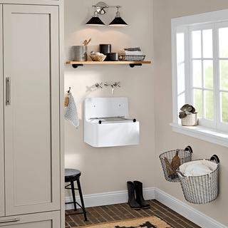 UTILITY CERAMIC WALL MOUNTED BUTLER SINK - DYKE & DEAN