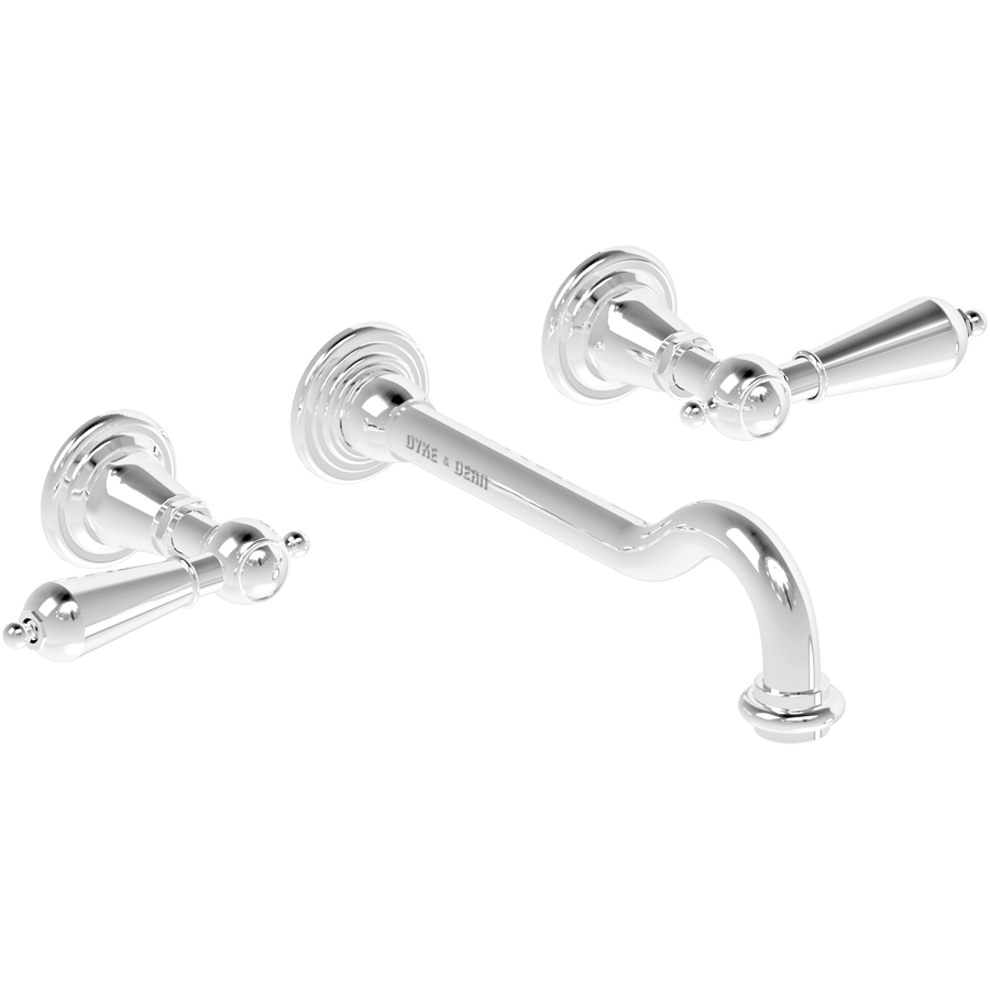 WALL MOUNTED SPOUT DROP LEVER TAPS - DYKE & DEAN