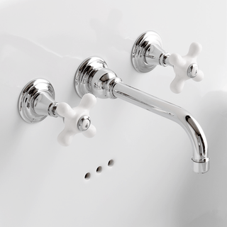 WALL MOUNTED SPOUT VICTORIAN TAPS - DYKE & DEAN