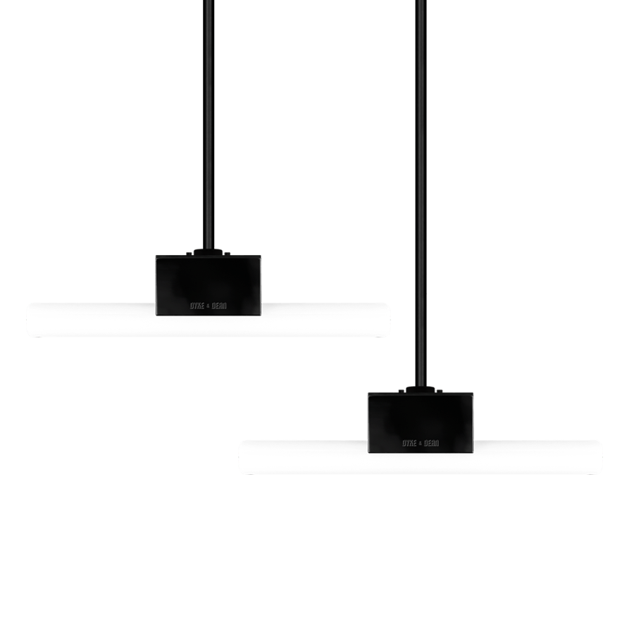 WHITE PEG TUBE PENDANT FIXED M10 - DYKE & DEAN