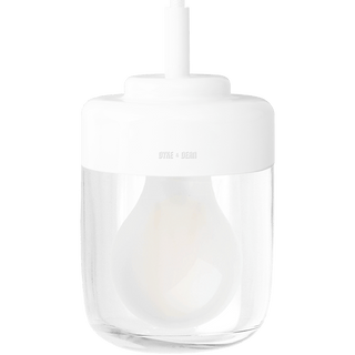 WHITE PORCELAIN CERAMIC PENDANT - DYKE & DEAN