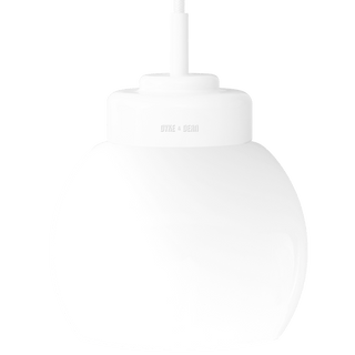 WHITE PORCELAIN CERAMIC PENDANT - DYKE & DEAN