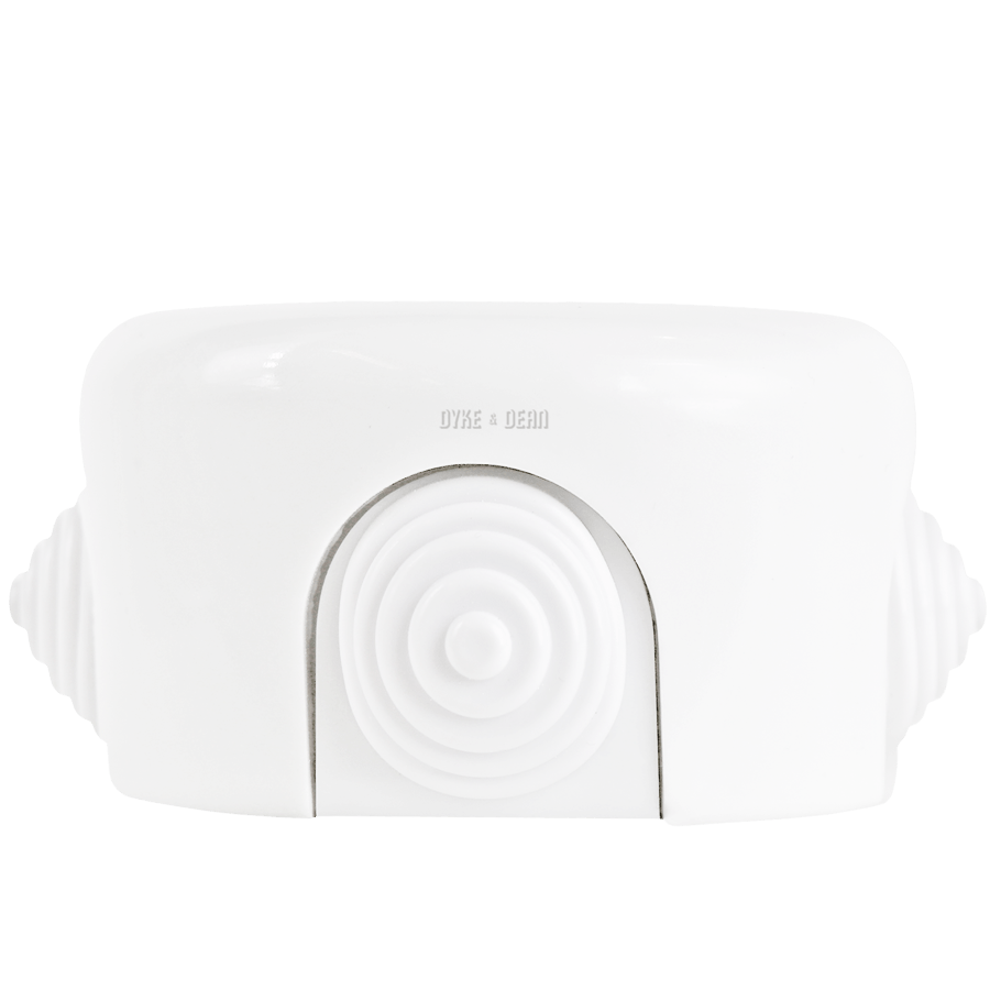 WHITE PORCELAIN JUNCTION BOX 4 TERMINAL - DYKE & DEAN