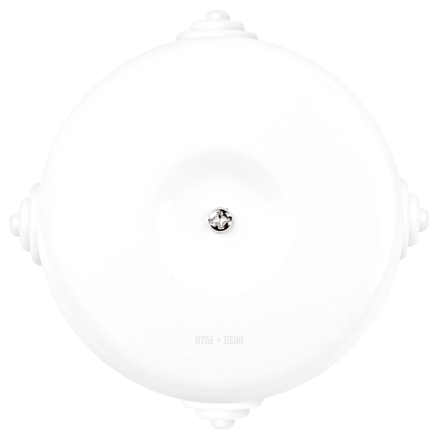 WHITE PORCELAIN JUNCTION BOX 4 TERMINAL - DYKE & DEAN