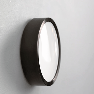 WHITE WOOD DISC WALL LIGHT - DYKE & DEAN