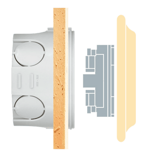 WOODEN PORCELAIN WALL SOCKET FAGUS CABLE GLAND - DYKE & DEAN