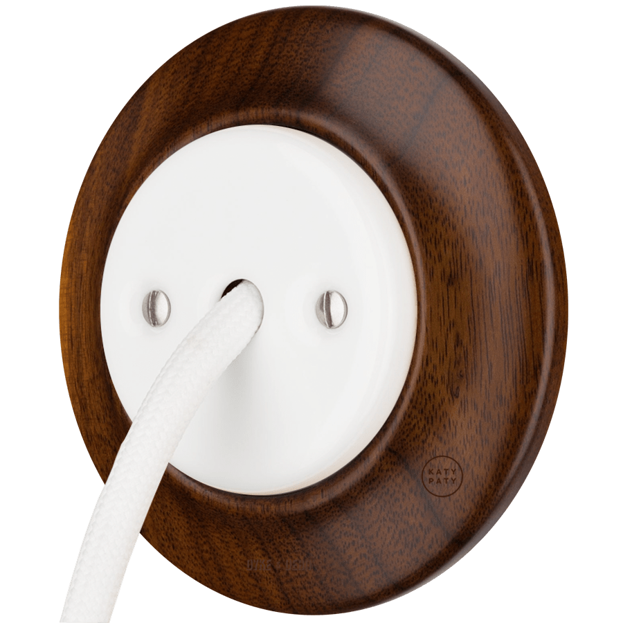 WOODEN PORCELAIN WALL SOCKET NUCLEUS CABLE GLAND - DYKE & DEAN