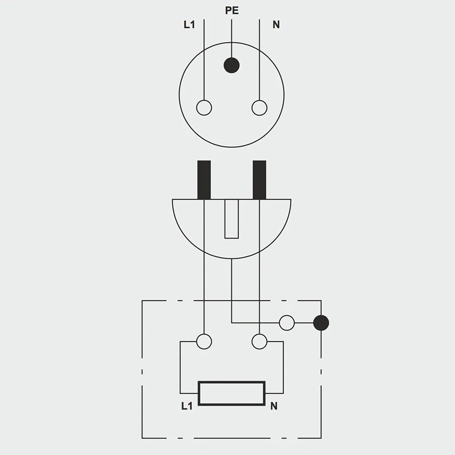 WOODEN PORCELAIN WALL SOCKET NUCLEUS UK - DYKE & DEAN